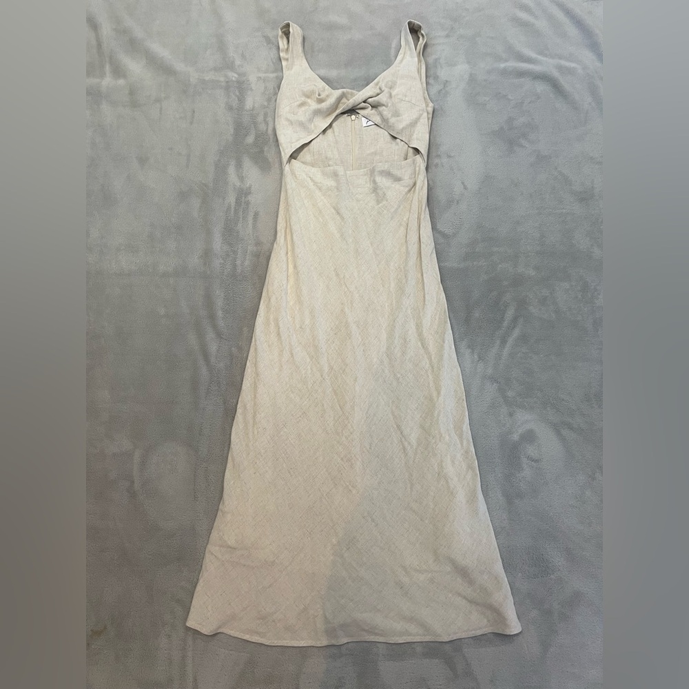 Petal & Pup Linen Cut Out Dress